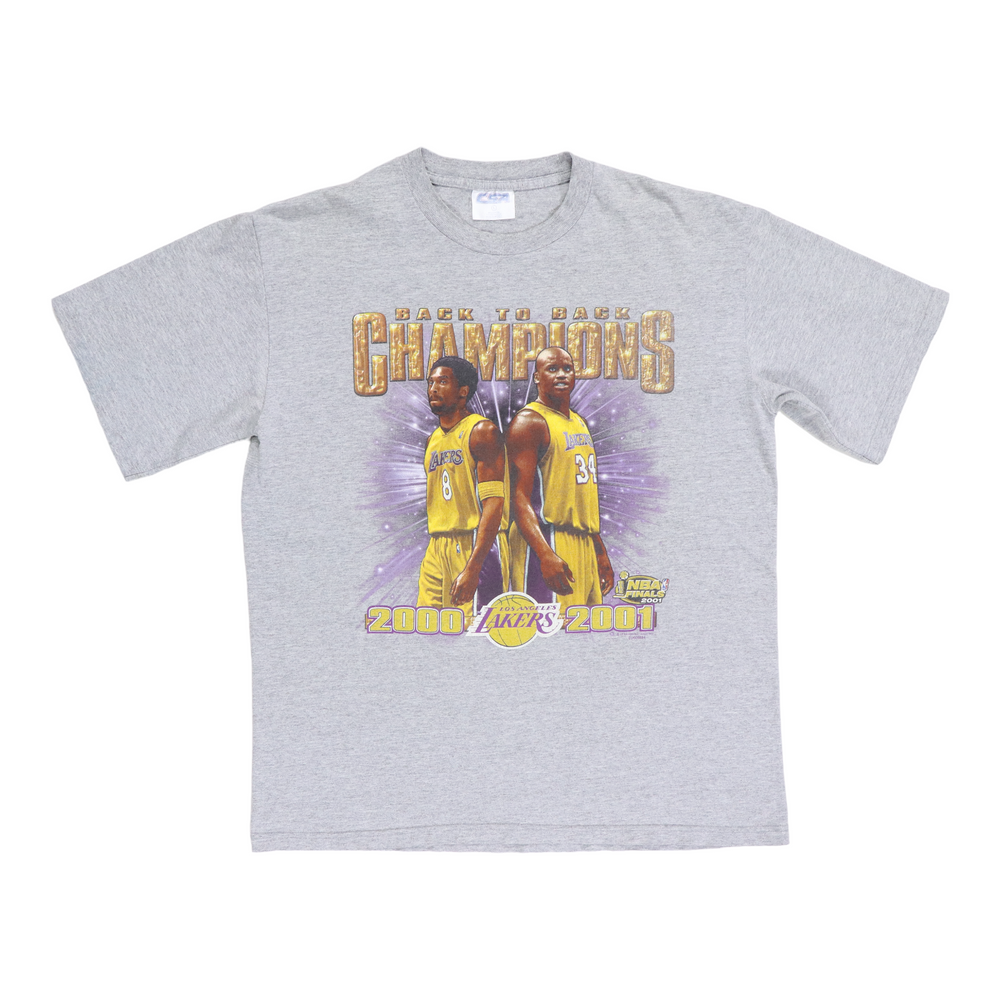 2001 Los Angeles Lakers Back to Back Champions Shirt