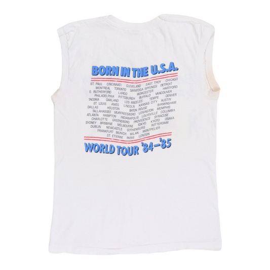1985 Bruce Springsteen Born In The USA Tour Sleeveless Shirt Back