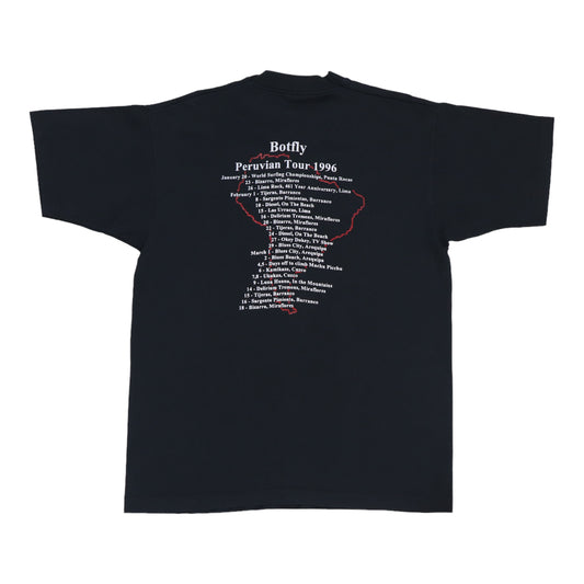 1996 Botfly Peruvian Tour Shirt Back