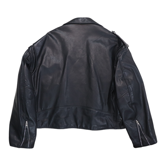 1990 ACDC Razor's Edge Tour Crew Leather Jacket Back