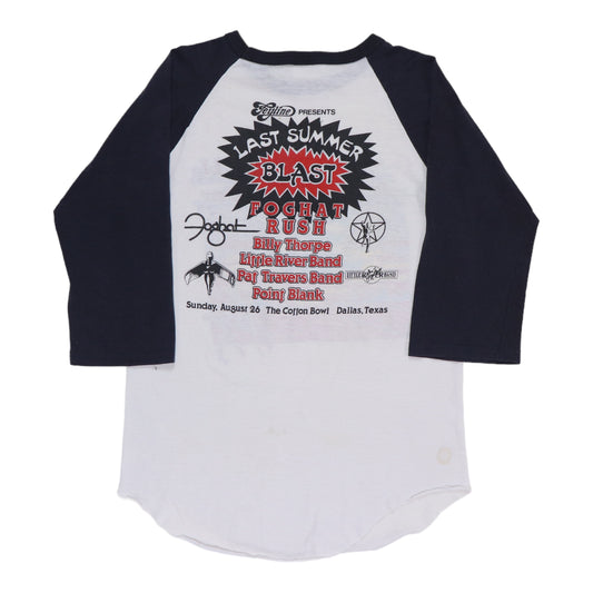 1979 Rush Foghat Cotton Bowl Jersey Shirt Back