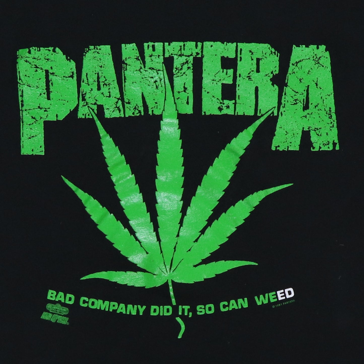 1991 Pantera Flying Across America Tour Shirt