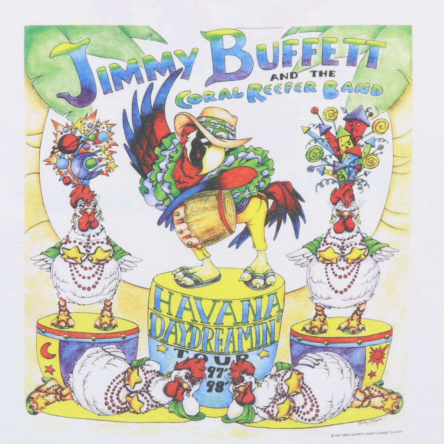 1997 Jimmy Buffett Havana Daydreamin Tour Shirt