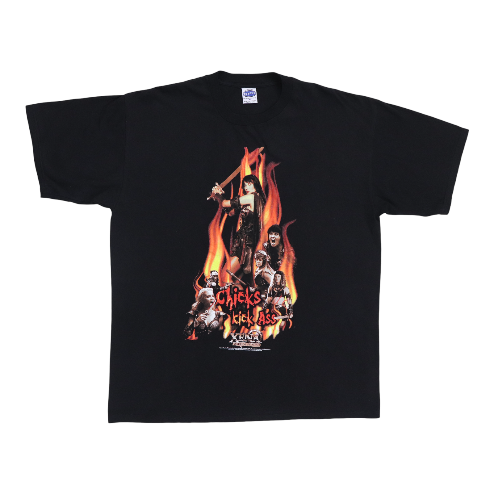 1990s Xena Chicks Kick Ass Shirt | Authentic Vintage Tee – WyCo