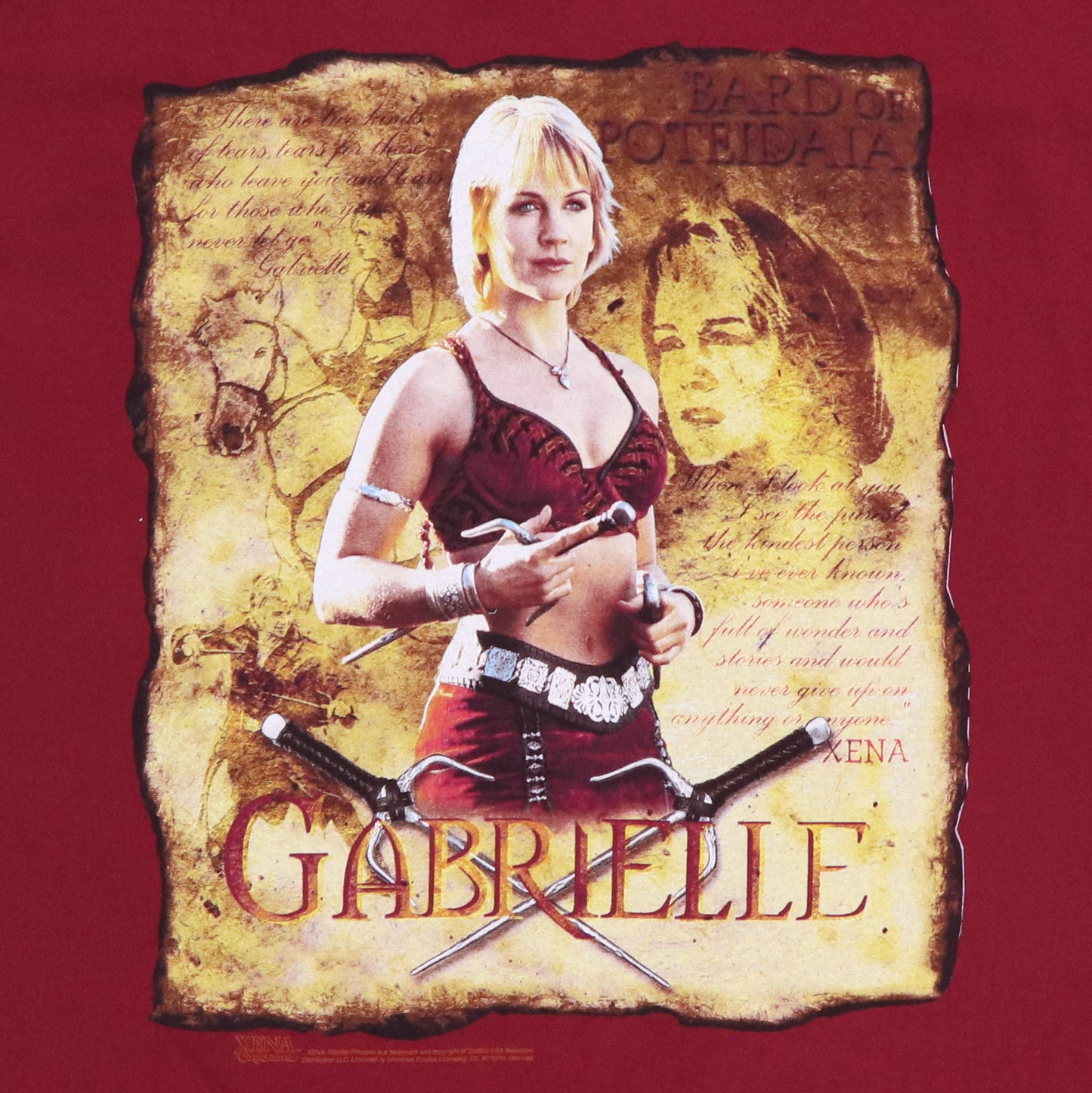 1990s Gabrielle Xena Warrior Princess Shirt