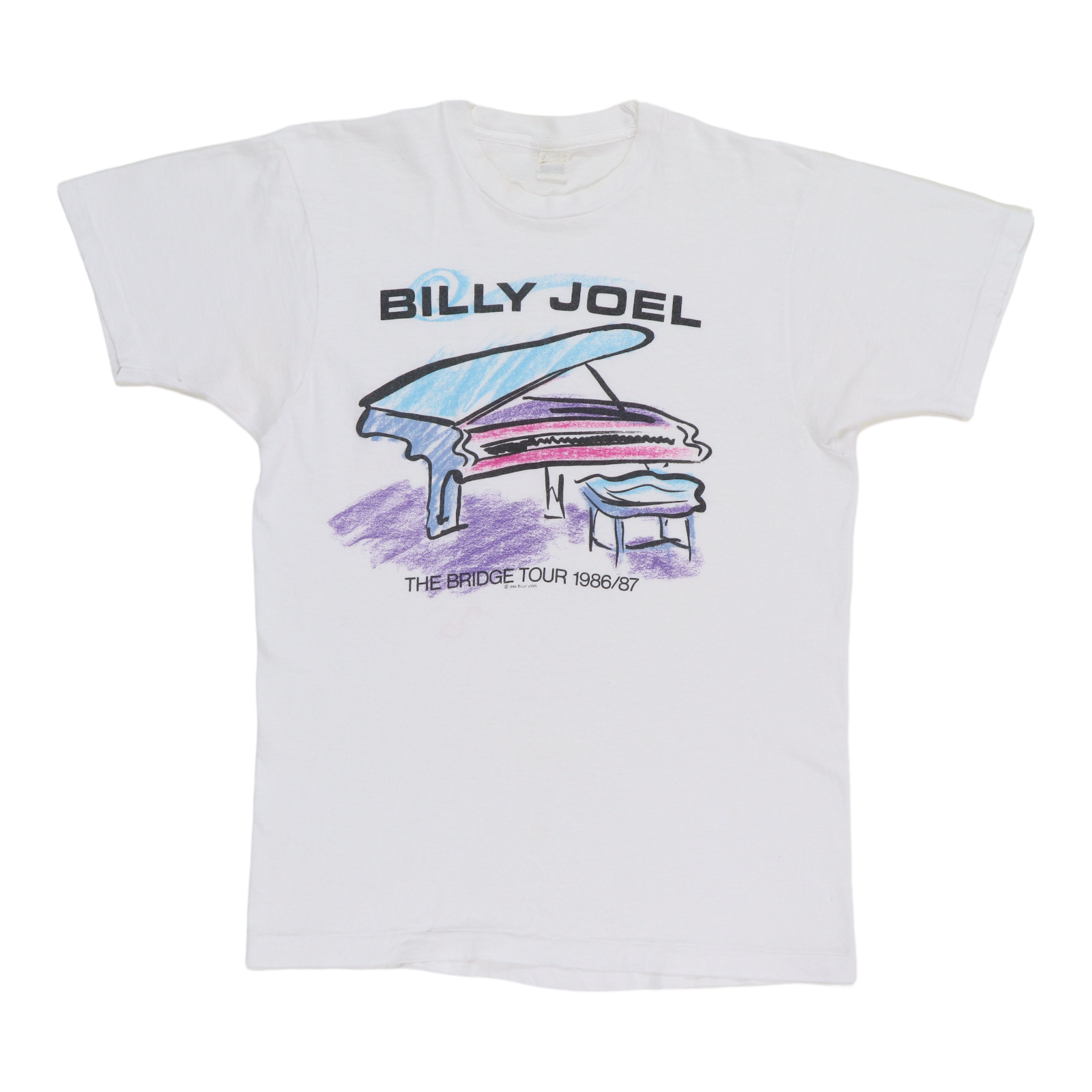 1986 Billy Joel The Bridge Tour Shirt | Authentic Vintage Tee