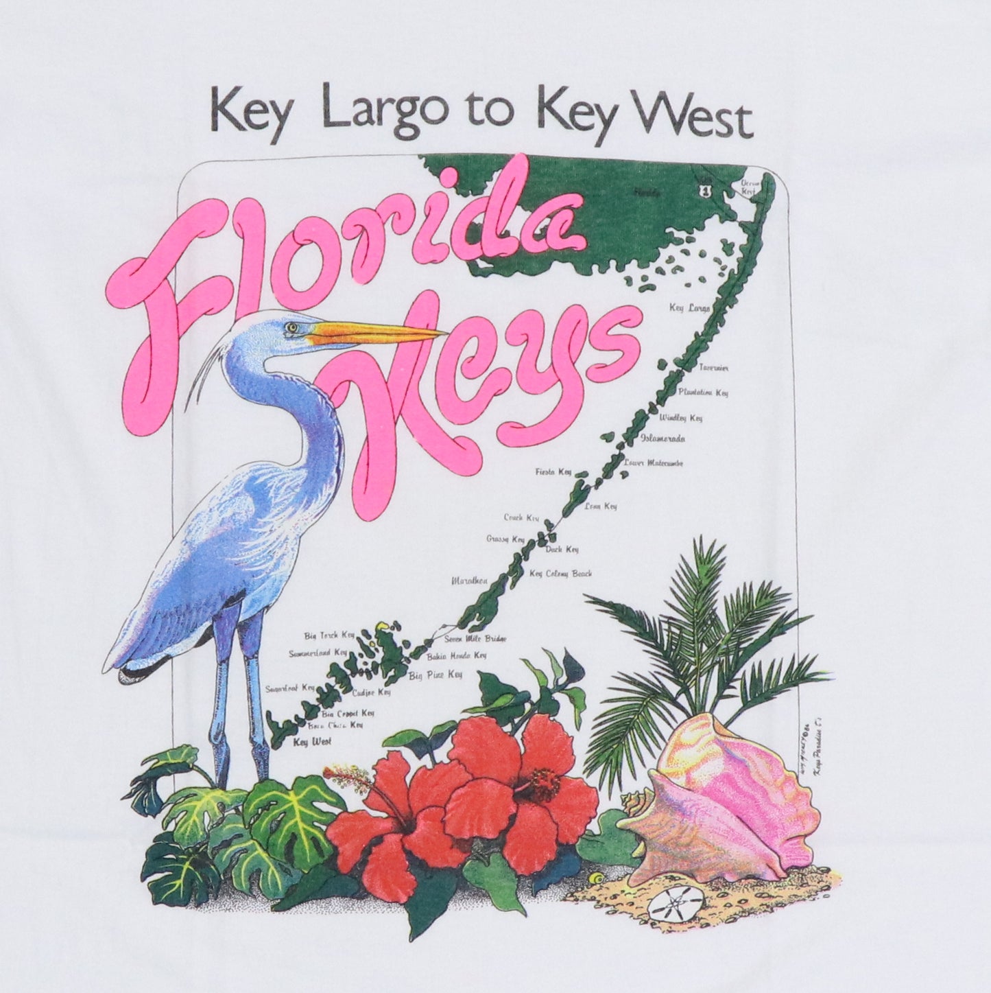 1986 Florida Key Large Key West Shirt