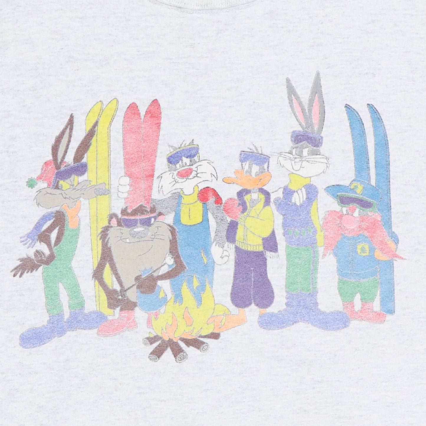 1990s Warner Brothers Looney Tunes Skiiing Sweatshirt