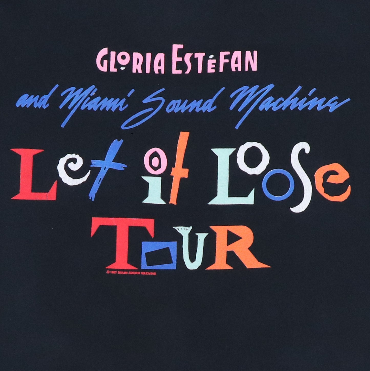 1987 Gloria Estefan Let It Loose Tour Shirt