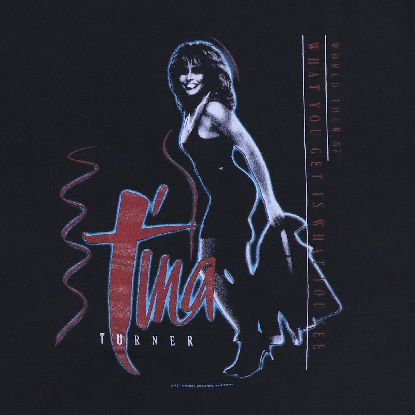 1987 Tina Turner What You Get Is What You See Tour Shirt