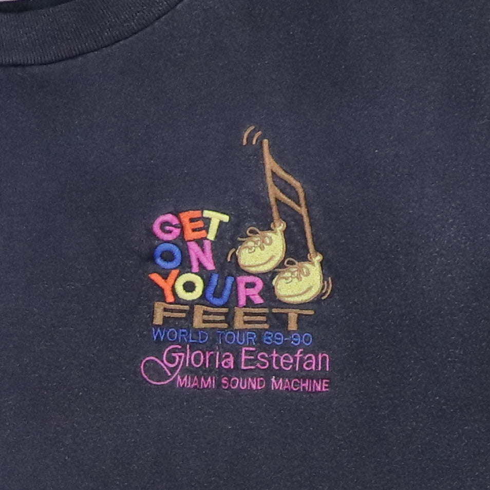 1989 Gloria Estefan Get On Your Feet Tour Shirt