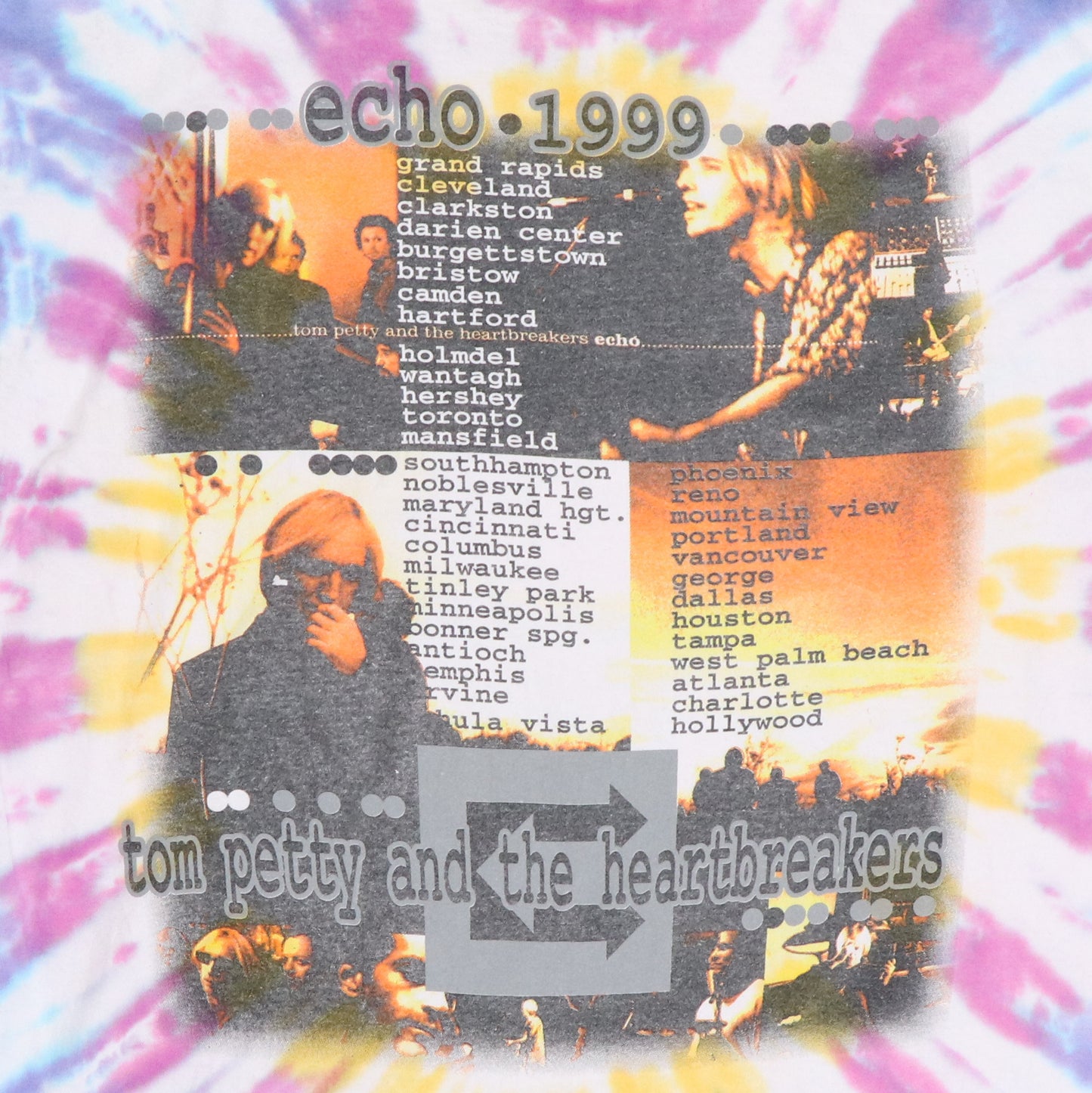 1999 Tom Petty Echo Tour Tie Dye Shirt