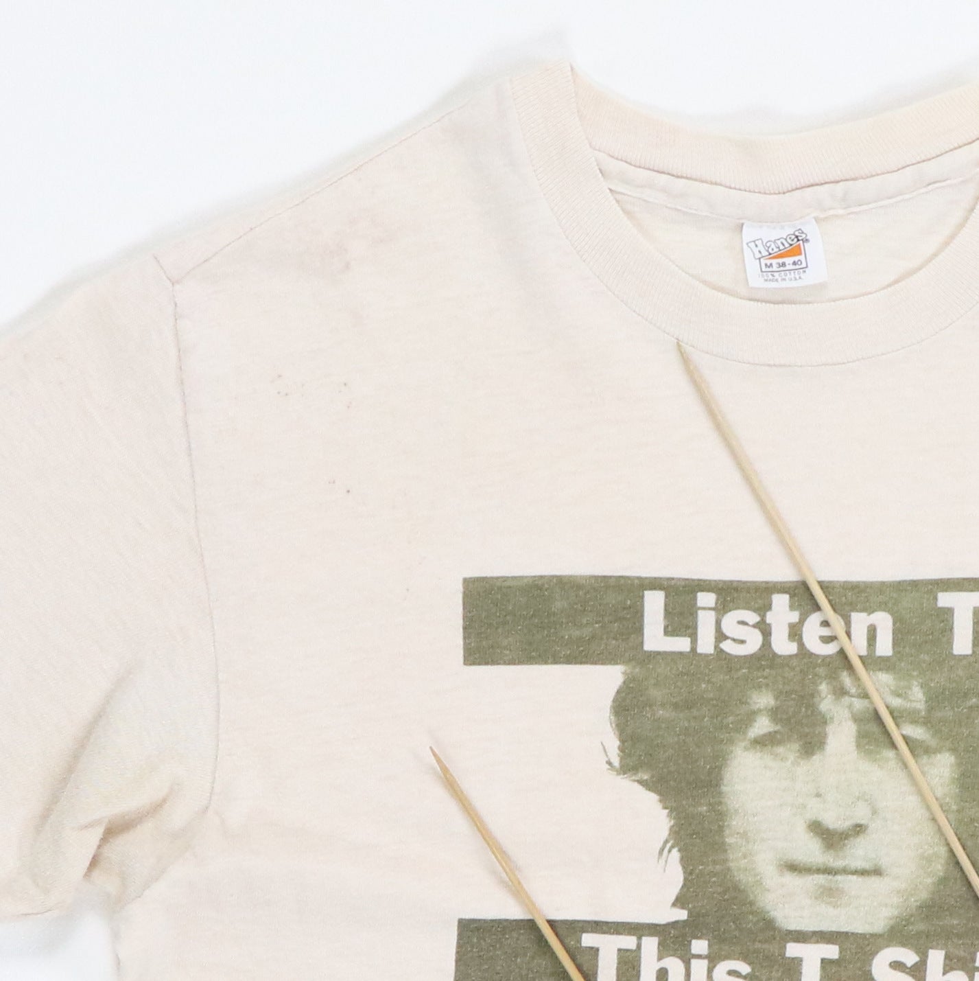 1970s John Lennon Listen To This T-Shirt Shirt