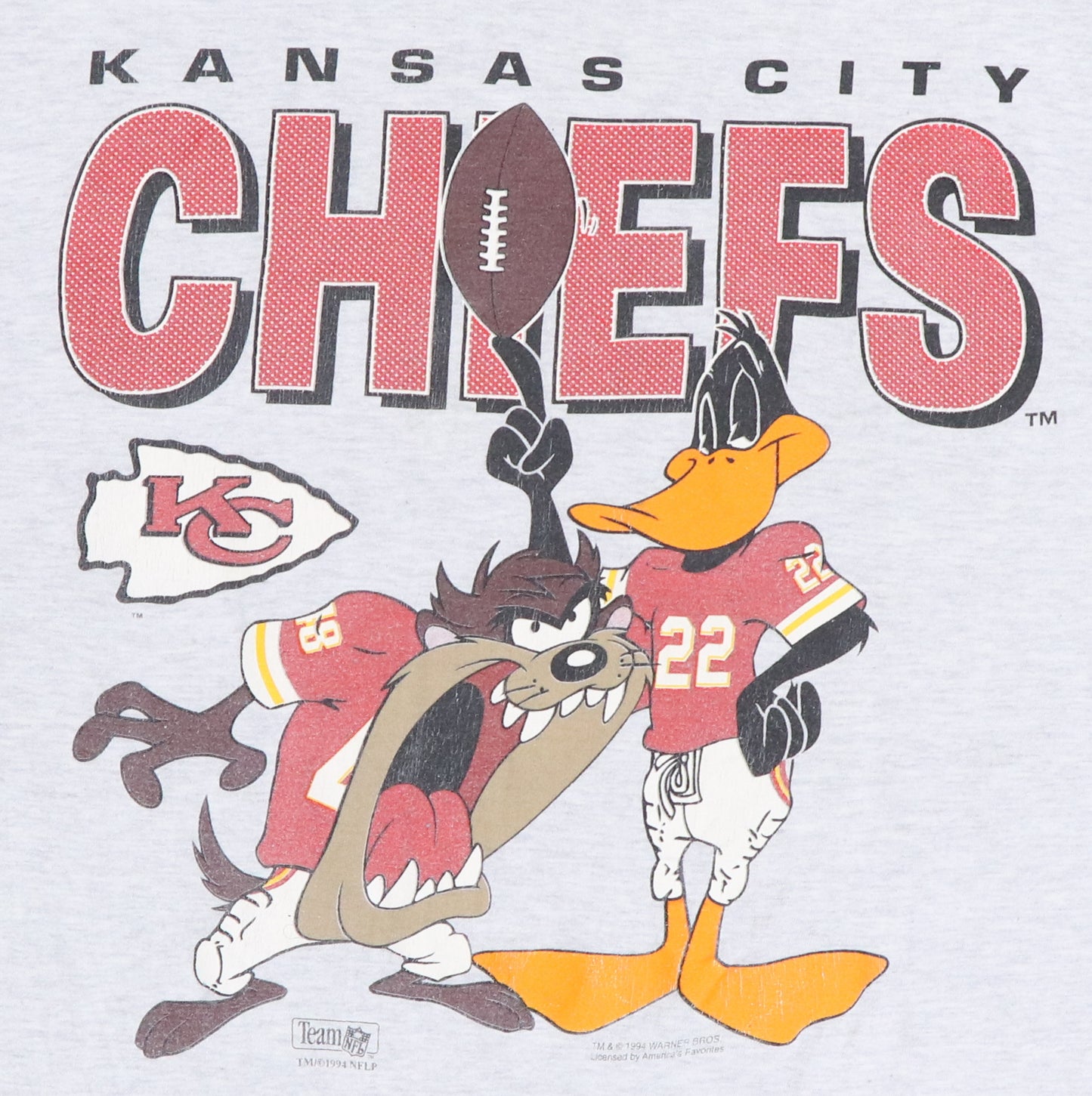 1994 Kansas City Chiefs Looney Tunes Shirt