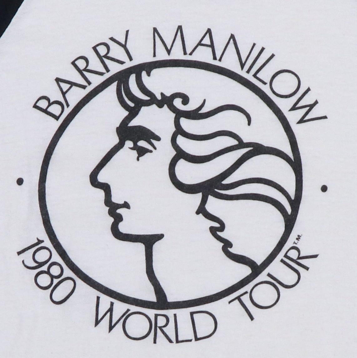 1980 Barry Manilow World Tour Jersey Shirt
