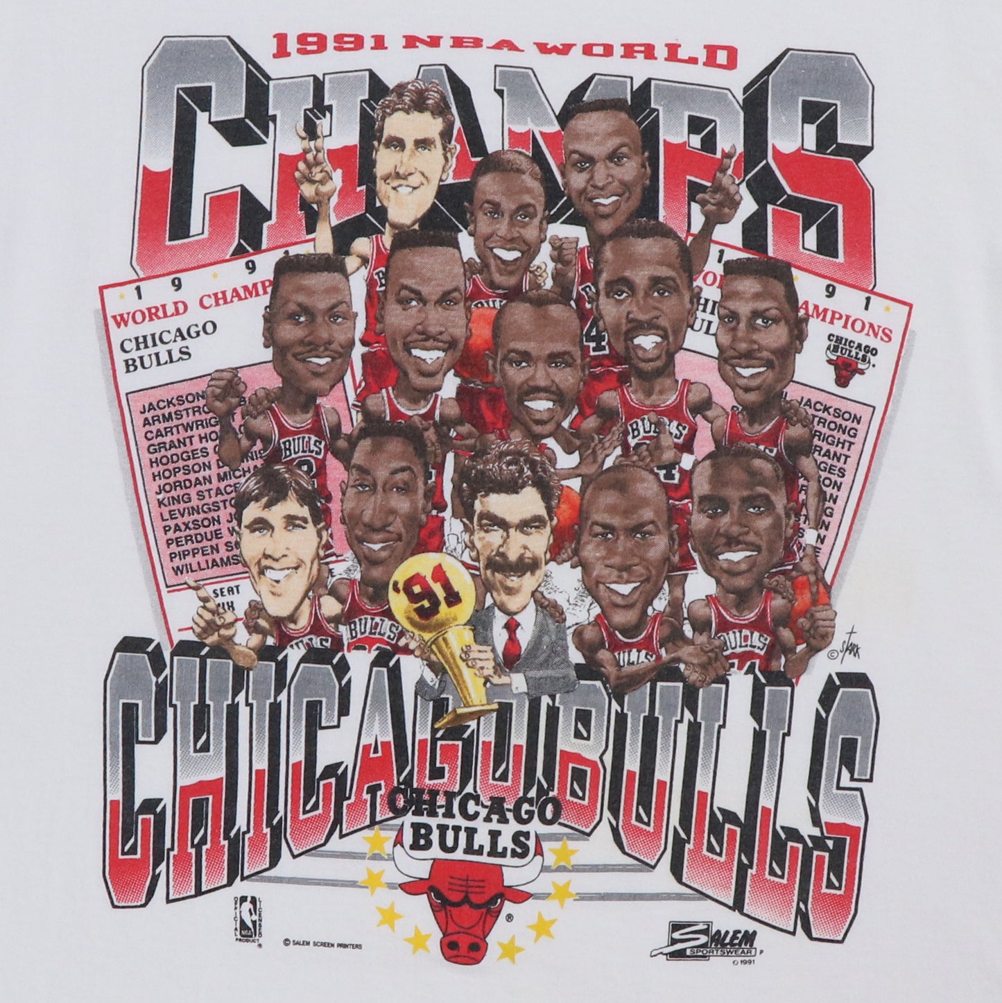 1991 Chicago Bulls World Champions Shirt