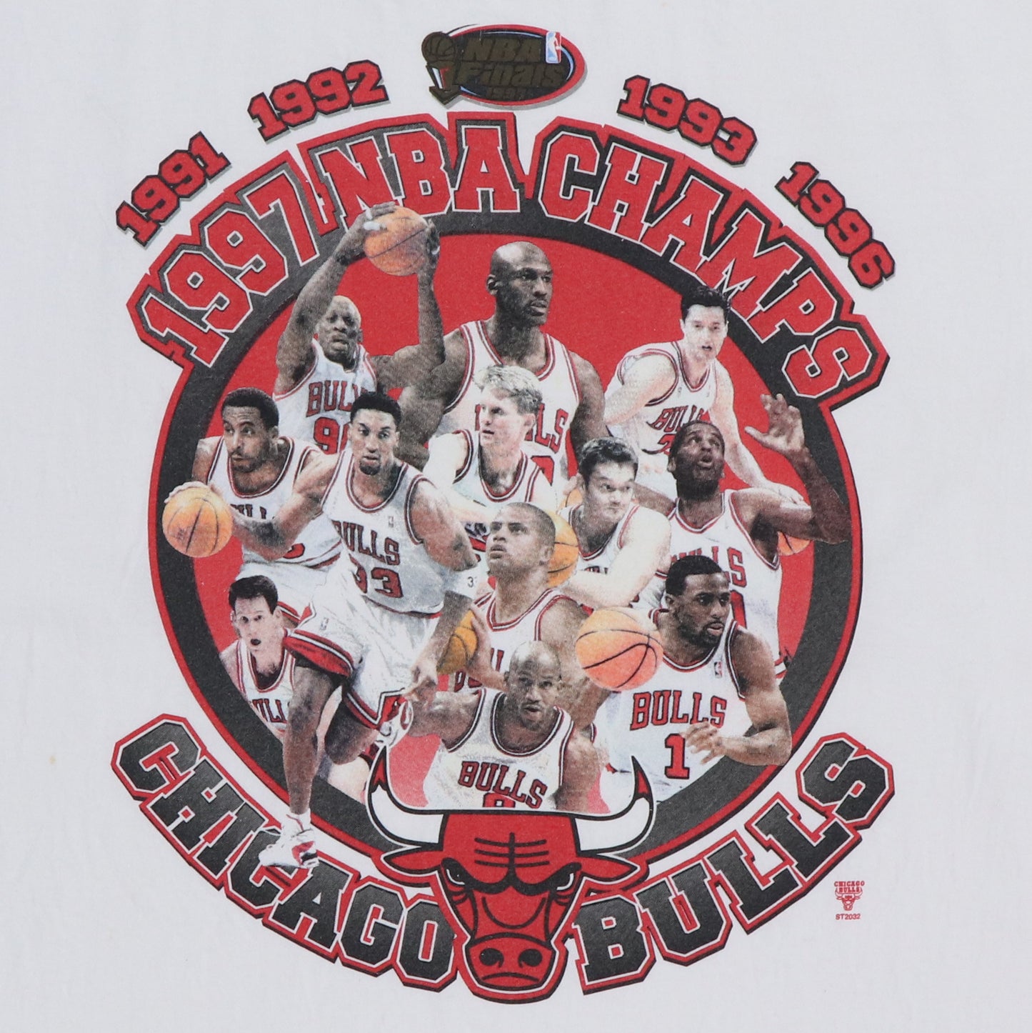 1997 Chicago Bulls NBA Champs Shirt