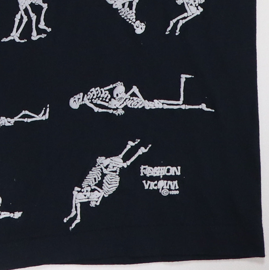 1990 Skeleton Sex All Over Fashion Victim Shirt