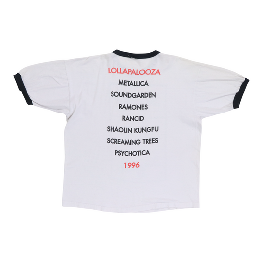 1996 Lollapalooza Concert Shirt Back