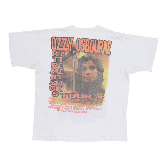 1996 Ozzy Osbourne Retirement Sucks Tour Shirt Back
