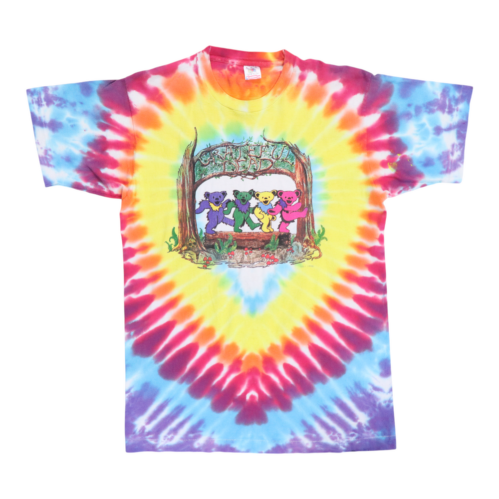 1990 Grateful Dead 25th Anniversary Tie Dye Shirt