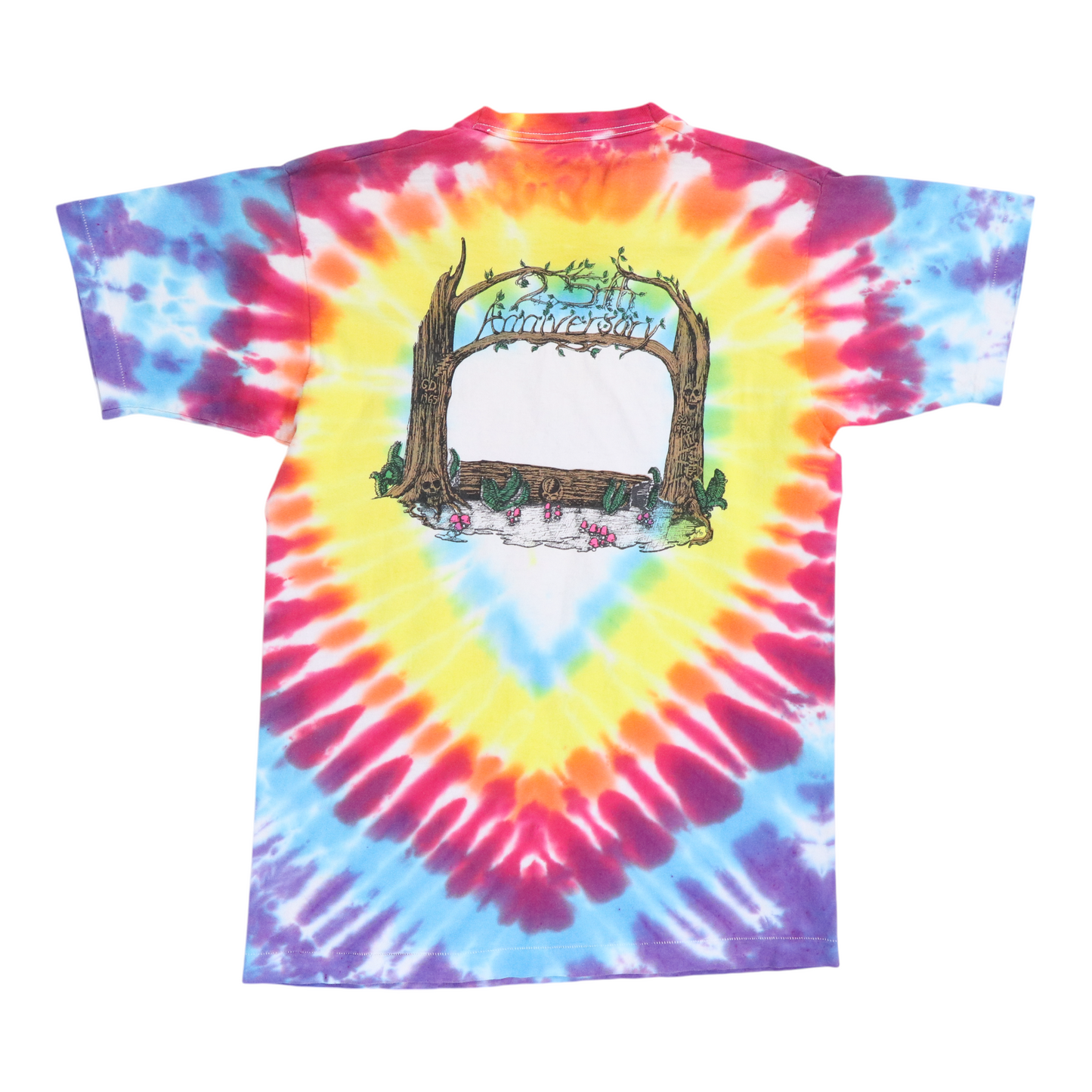 1990 Grateful Dead 25th Anniversary Tie Dye Shirt