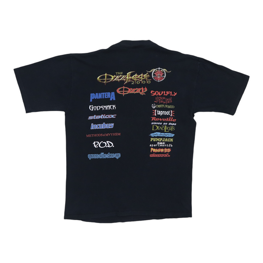 2000 Ozzfest Concert Shirt Back