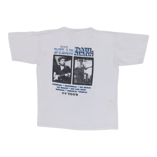 1999 Bob Dylan Paul Simon Tour Shirt Back
