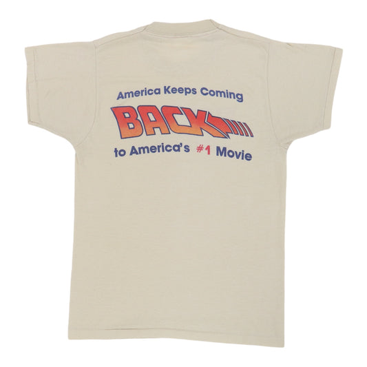 1985 Back To The Future America's #1 Movie Shirt Back