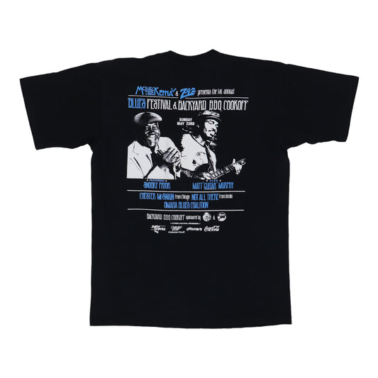 1990s MC Blues Booze BBQ Smokey Pryor Shirt Back