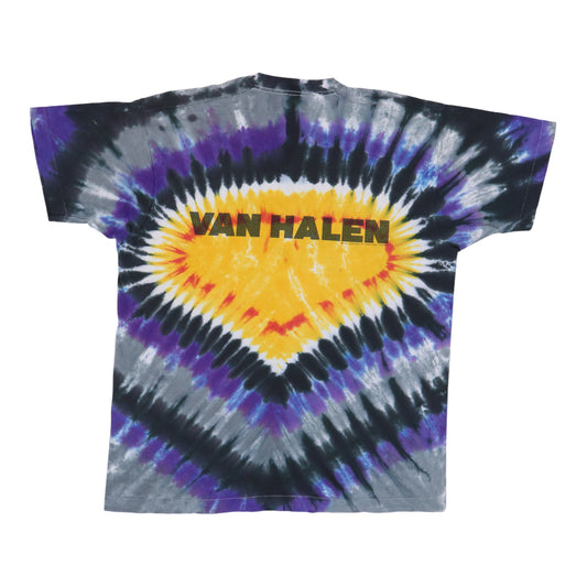 1991 Van Halen For Unlawful Carnal Knowledge Tie Dye Shirt Back