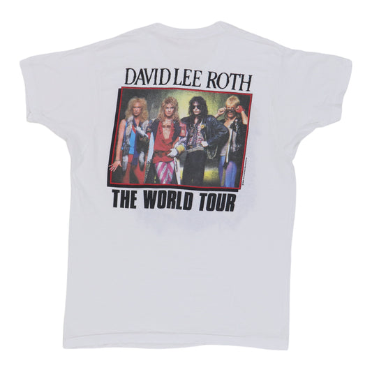 1986 David Lee Roth World Tour Shirt Back
