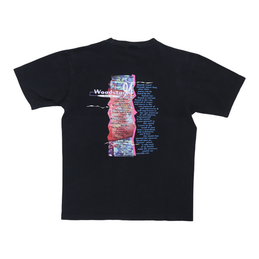 1994 Woodstock Live It Love It Shirt Back