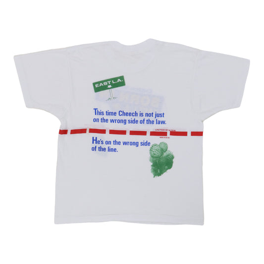 1987 Born IN East LA Cheech Marin Movie Promo Shirt Back