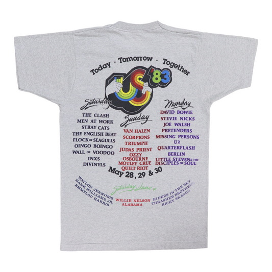 1983 Us Festival Concert Shirt Back