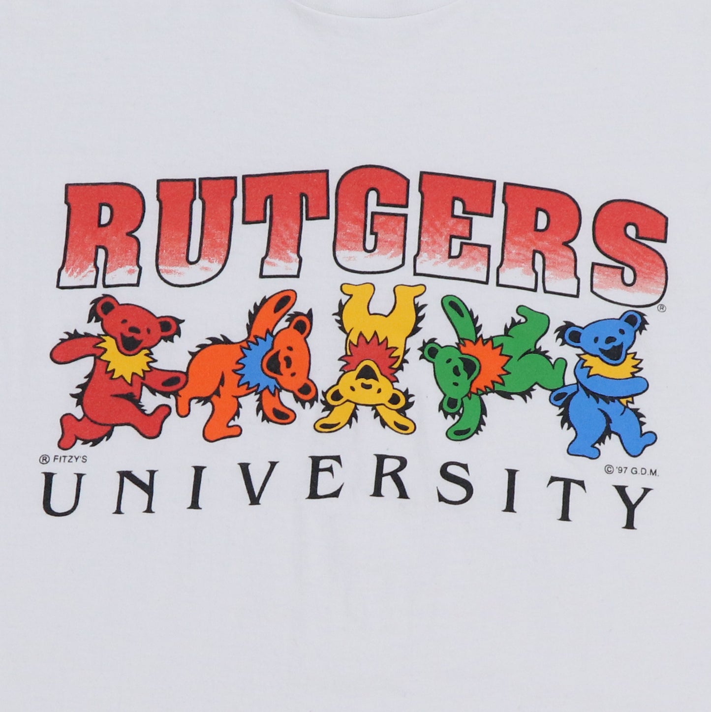 1997 Grateful Dead Rutgers Shirt