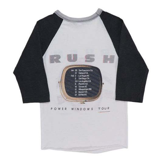 1985 Rush Power Windows Tour Jersey Shirt Back