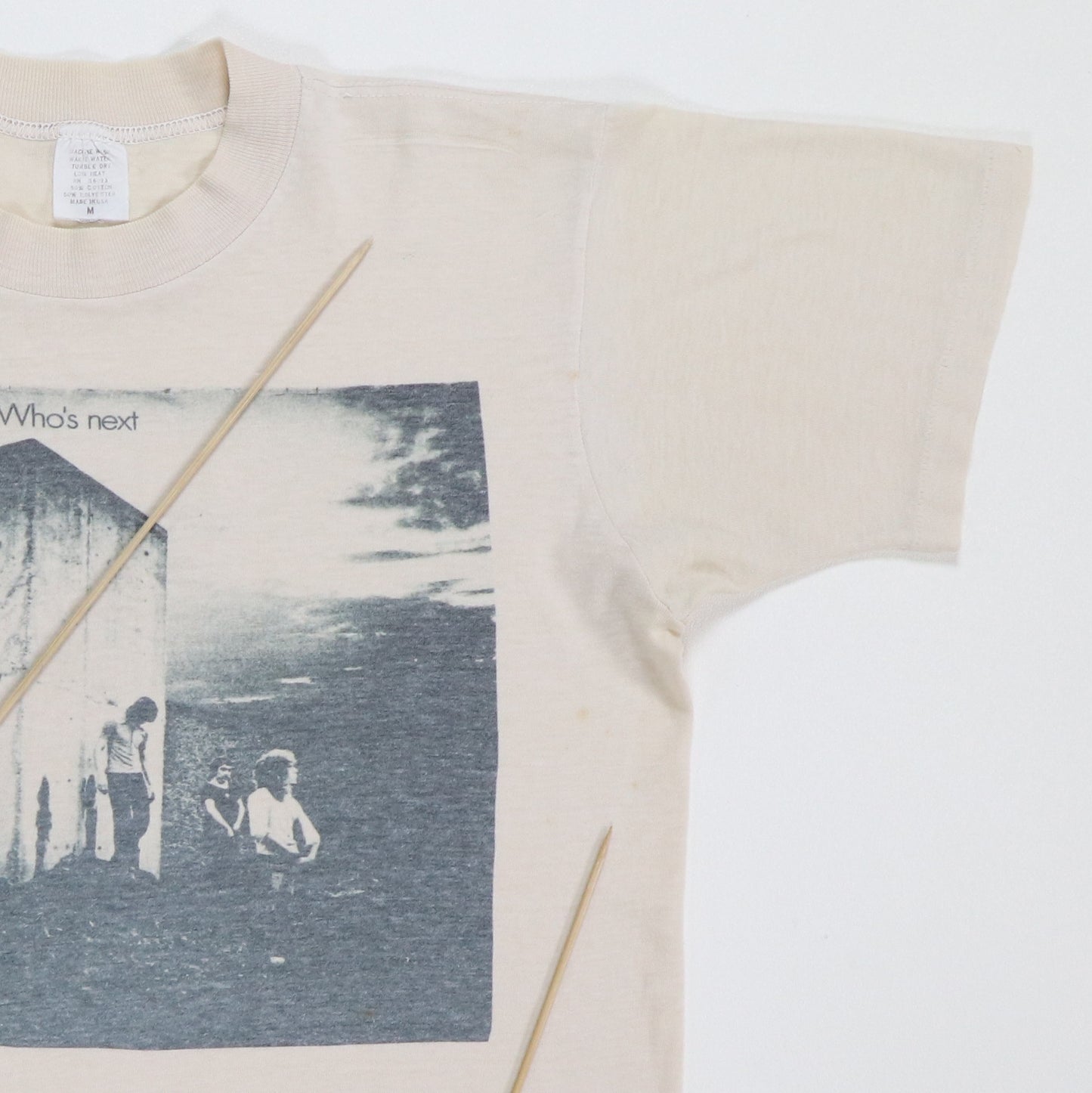 1970s The Who Who's Next Shirt Detail