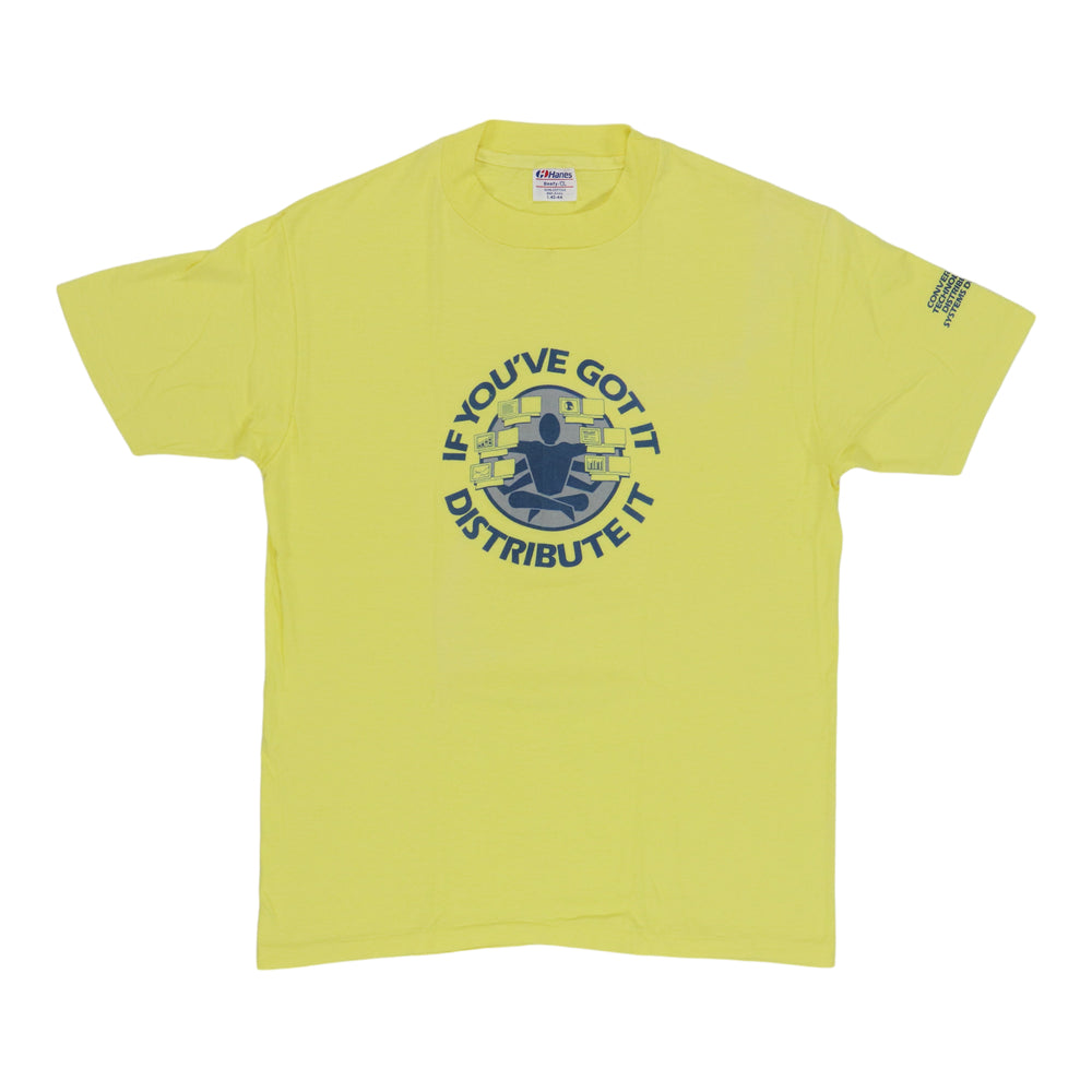 1980s If You Got It Distribute It Data Shirt