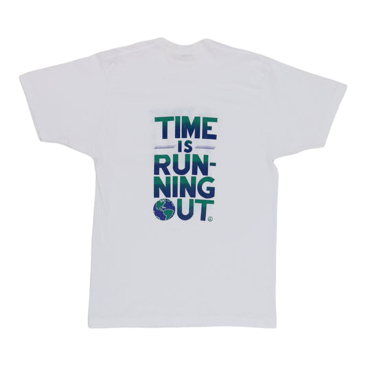 1990s Earth Day The Time Is Now Shirt Back