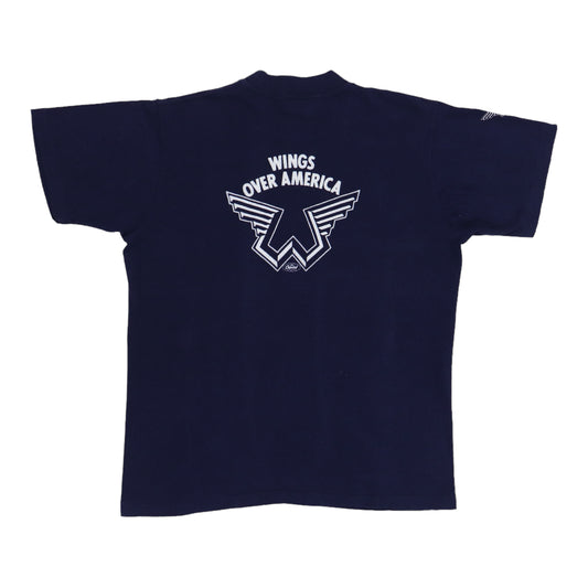 1976 Wings Over America Capitol Records Promo Shirt Back