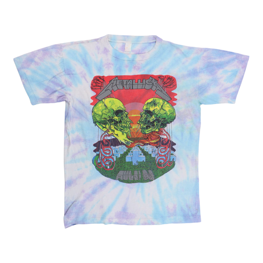 1992 Metallica Rulz Tour Tie Dye Shirt