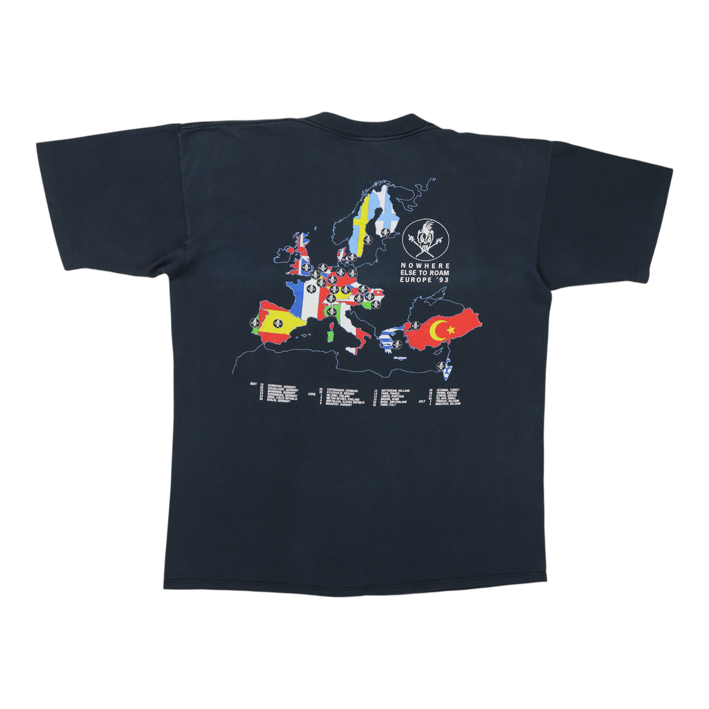 1992 Metallica Nowhere Else To Roam Tour Shirt