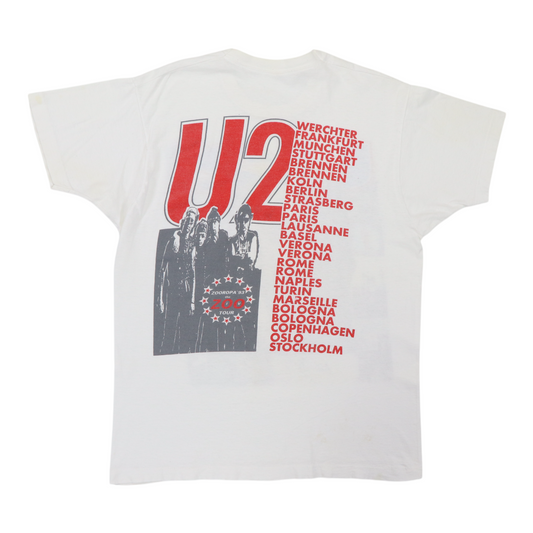 1993 U2 European Tour Shirt Back