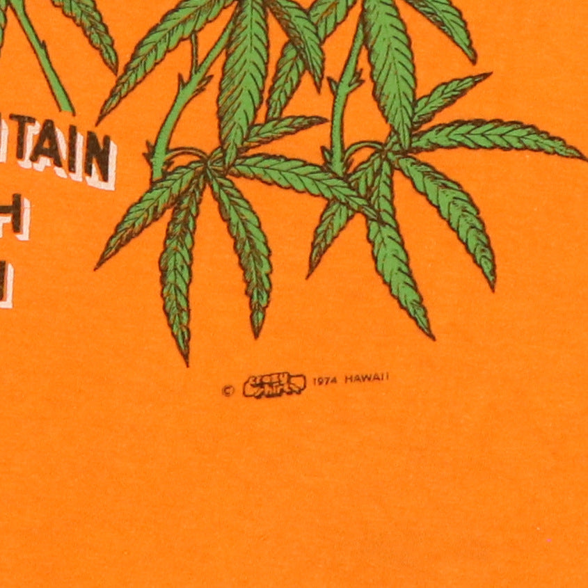 1974 Sunny Mountain Hawaii Brand Marijuana Shirt