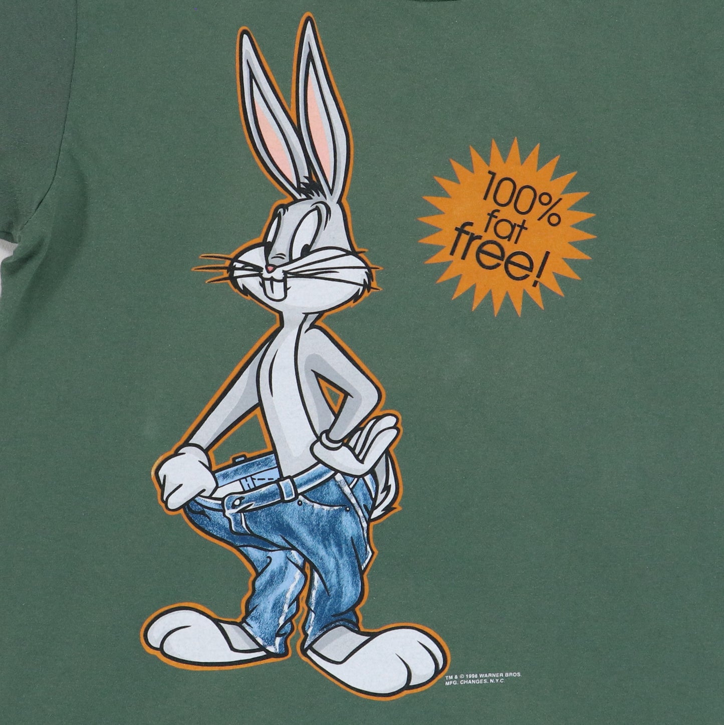 1996 Bugs Bunny 100% Fat Free Warner Brothers Shirt