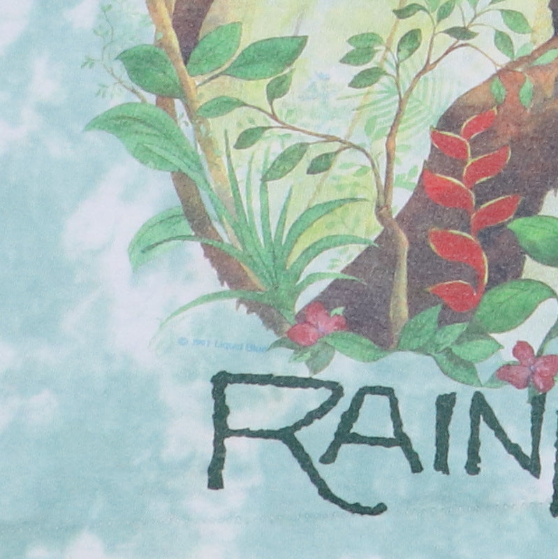 1992 Rainforest Liquid Blue Tie Dye Shirt