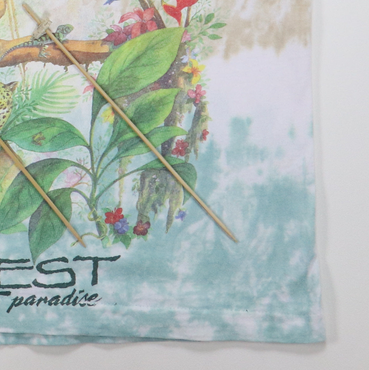 1992 Rainforest Liquid Blue Tie Dye Shirt