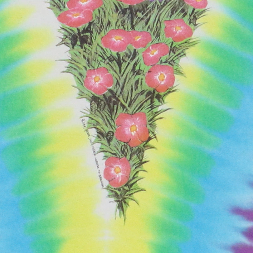 1991 Grateful Dead Liquid Blue Spring Tour Tie Dye Shirt