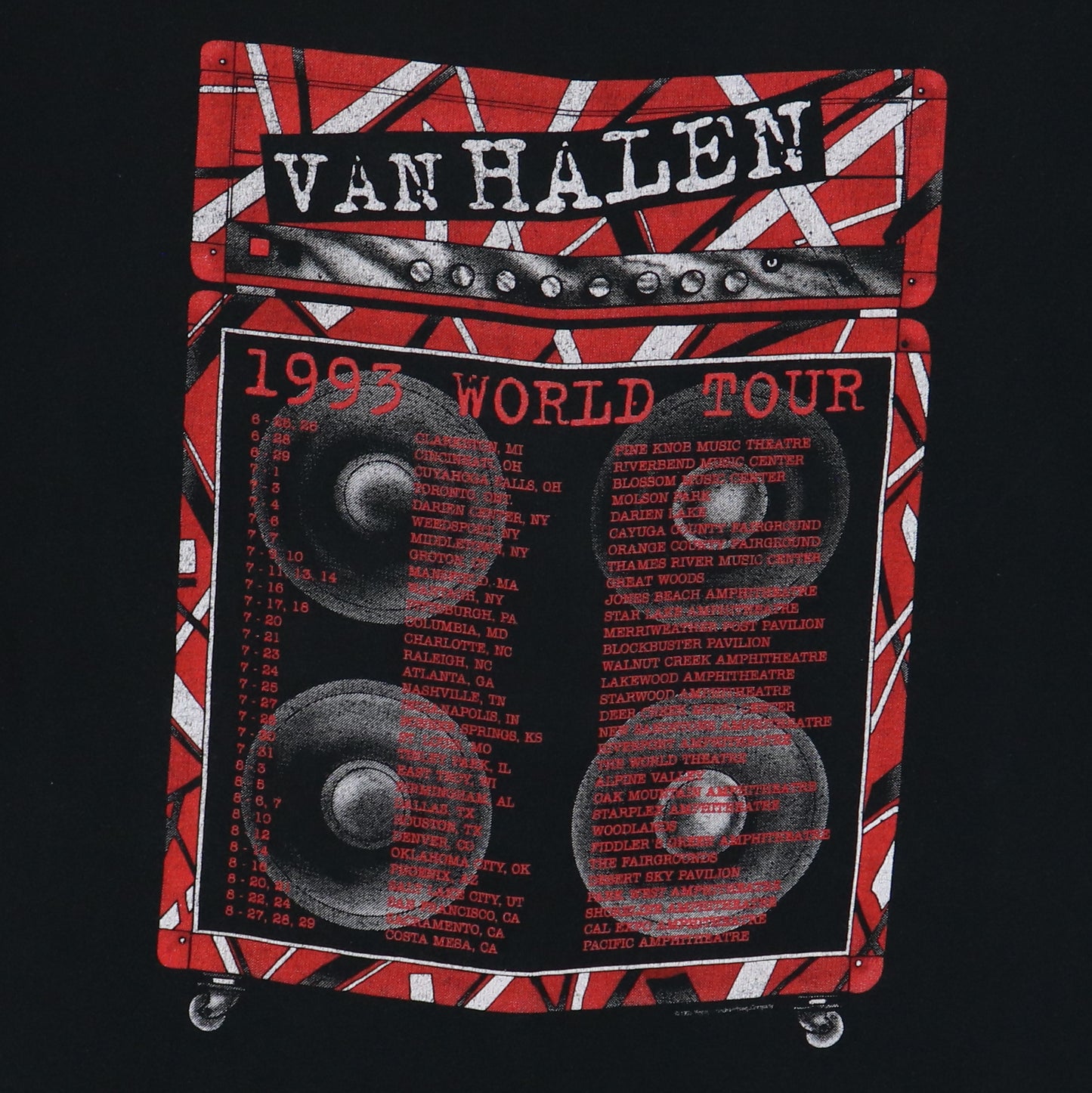 1993 Van Halen Live World Tour Shirt